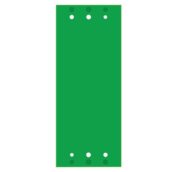 Big Moss Golf Super G 6' x 15' 6 Cups Putting Green Technical Drawing