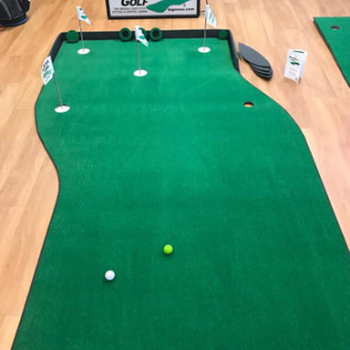 Big Moss Golf The Natural 6' x 10' 5 Cups Putting Green Top Rear View