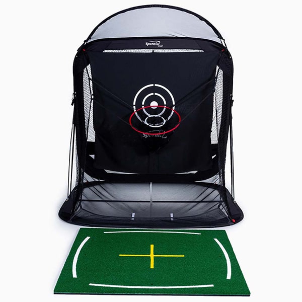 Spornia Sports Academy Commercial Golf Mat Front View Bundle