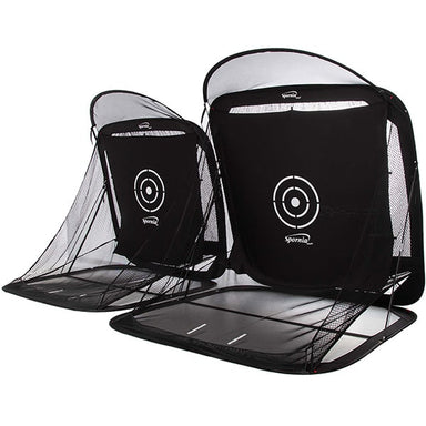 Spornia Sports SPG-8 Golf Practice Net® XL Edition Corner View Black