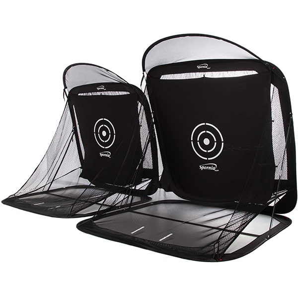 Spornia Sports SPG-8 Golf Practice Net® XL Edition Corner View Black