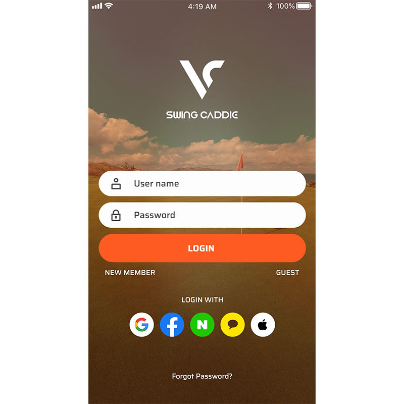 Voice Caddie Swing Caddie SC300i Launch Monitor Log In 2