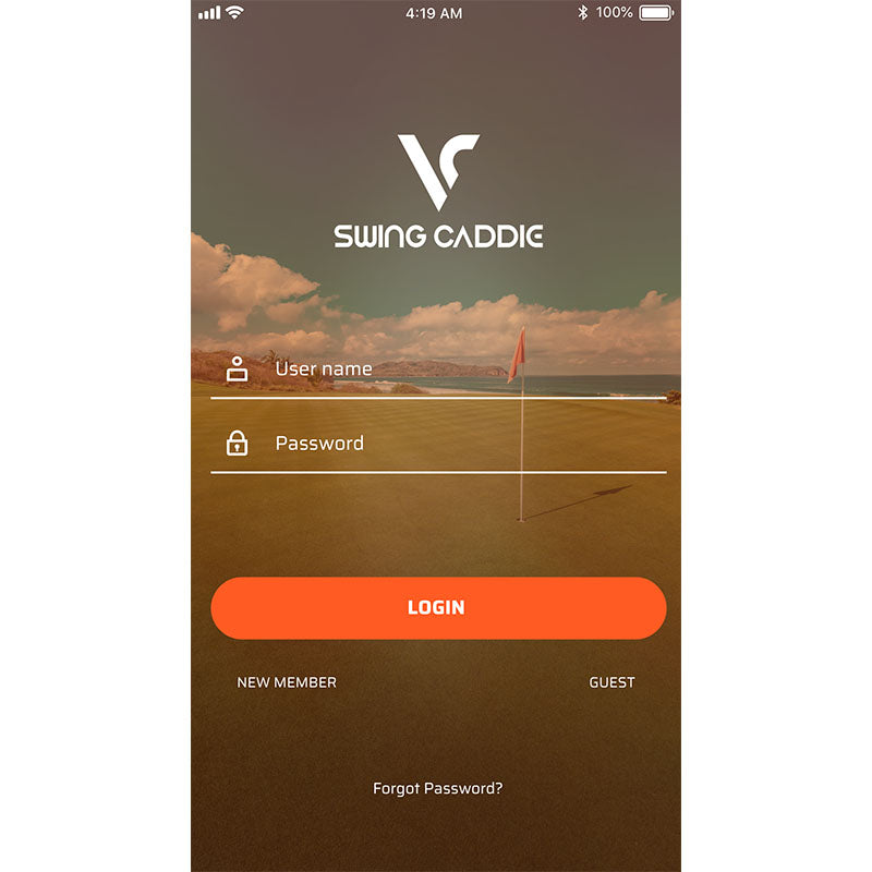 Voice Caddie Swing Caddie SC300i Launch Monitor Log In