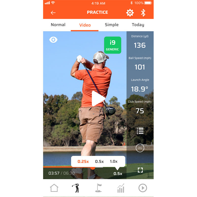 Voice Caddie Swing Caddie SC300i Launch Monitor Practice