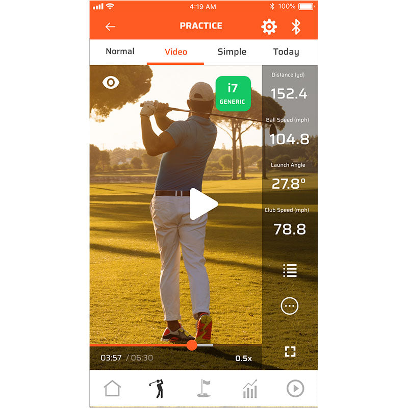 Voice Caddie Swing Caddie SC300i Launch Monitor Practice Video