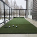 Big Moss Golf Commander Patio Series 4' x 15' 1 Cup Putting & Chipping Green Front View Outside Snowing