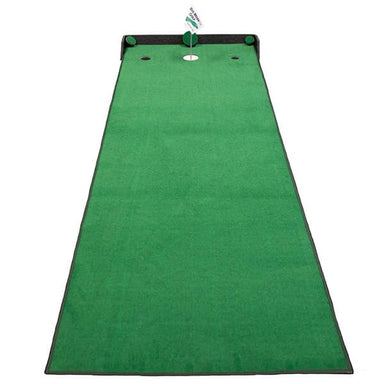 Big Moss Golf Competitor Pro 3' x 12' 3 Cups Putting Green Top Rear View
