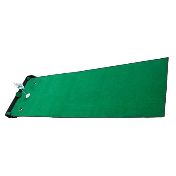 Big Moss Golf Competitor Pro TW 3' x 12' 6 Cups Putting Green Top Side View