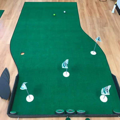Big Moss Golf The Natural 6' x 10' 5 Cups Putting Green Top front View