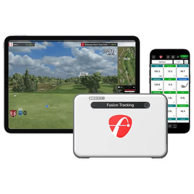 FlightScope Mevo+ Limited Edition Front View With Different Gadgets