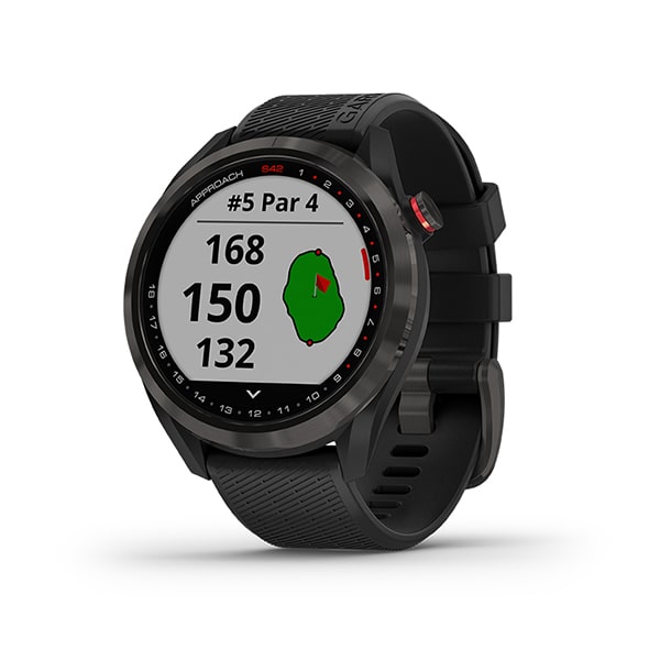 Garmin Approach® S42 - Gunmetal with Black Band Course