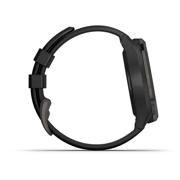 Garmin Approach® S42 - Gunmetal with Black Band Left Side View