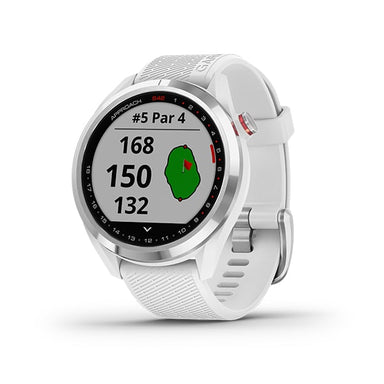 Garmin Approach® S42 - Polished Silver with White Band Course