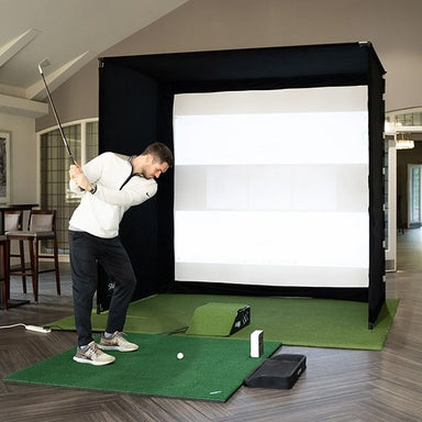 GolfBays Simbox Golf Simulator Enclosure - 6 Sizes Corner View