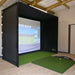 GolfBays Simbox Golf Simulator Enclosure - 6 Sizes Front Right Side View