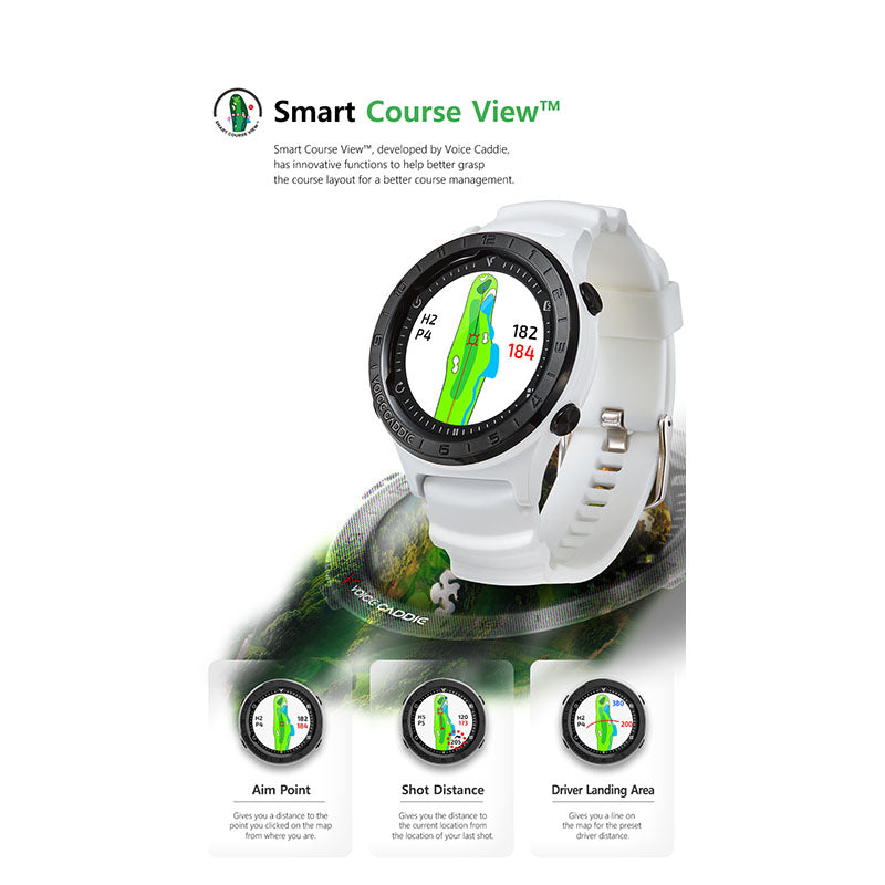 Voice Caddie A2 Hybrid Golf GPS Watch With Slope Course View
