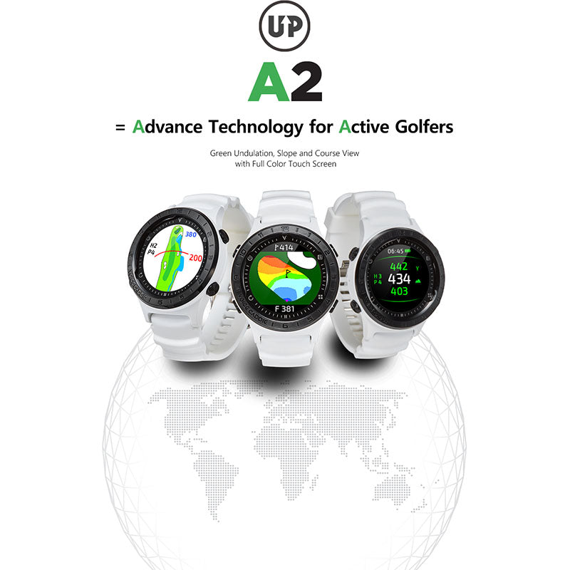 Voice Caddie A2 Hybrid Golf GPS Watch With Slope Full Color Touch