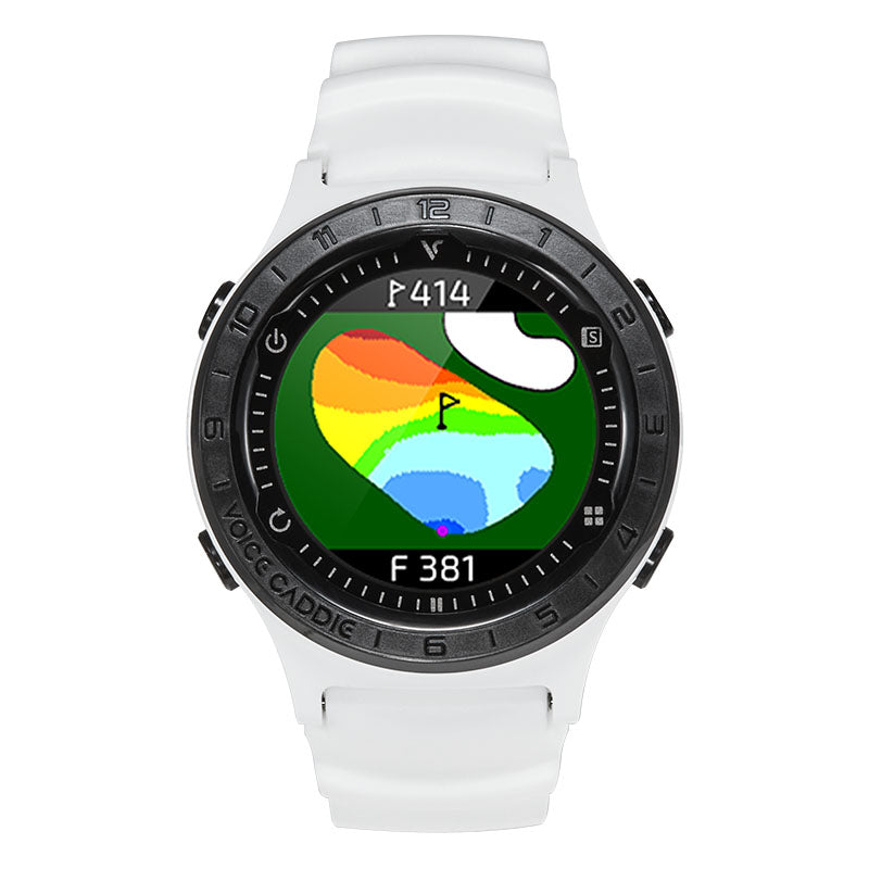 Voice Caddie A2 Hybrid Golf GPS Watch With Slope front Green Undulation