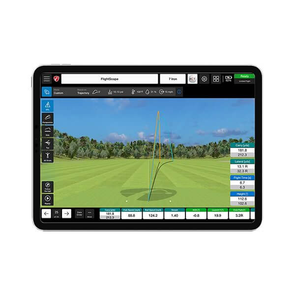 flightscope x3 launch monitor and golf simulator environmental optimizer